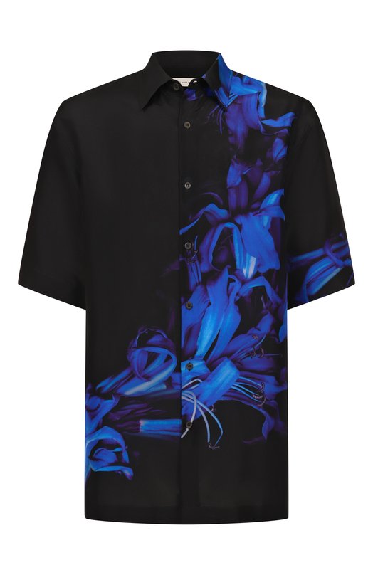 Шелковая рубашка Dries Van Noten 020700-2125-900 Чёрный 020700-2125-900
