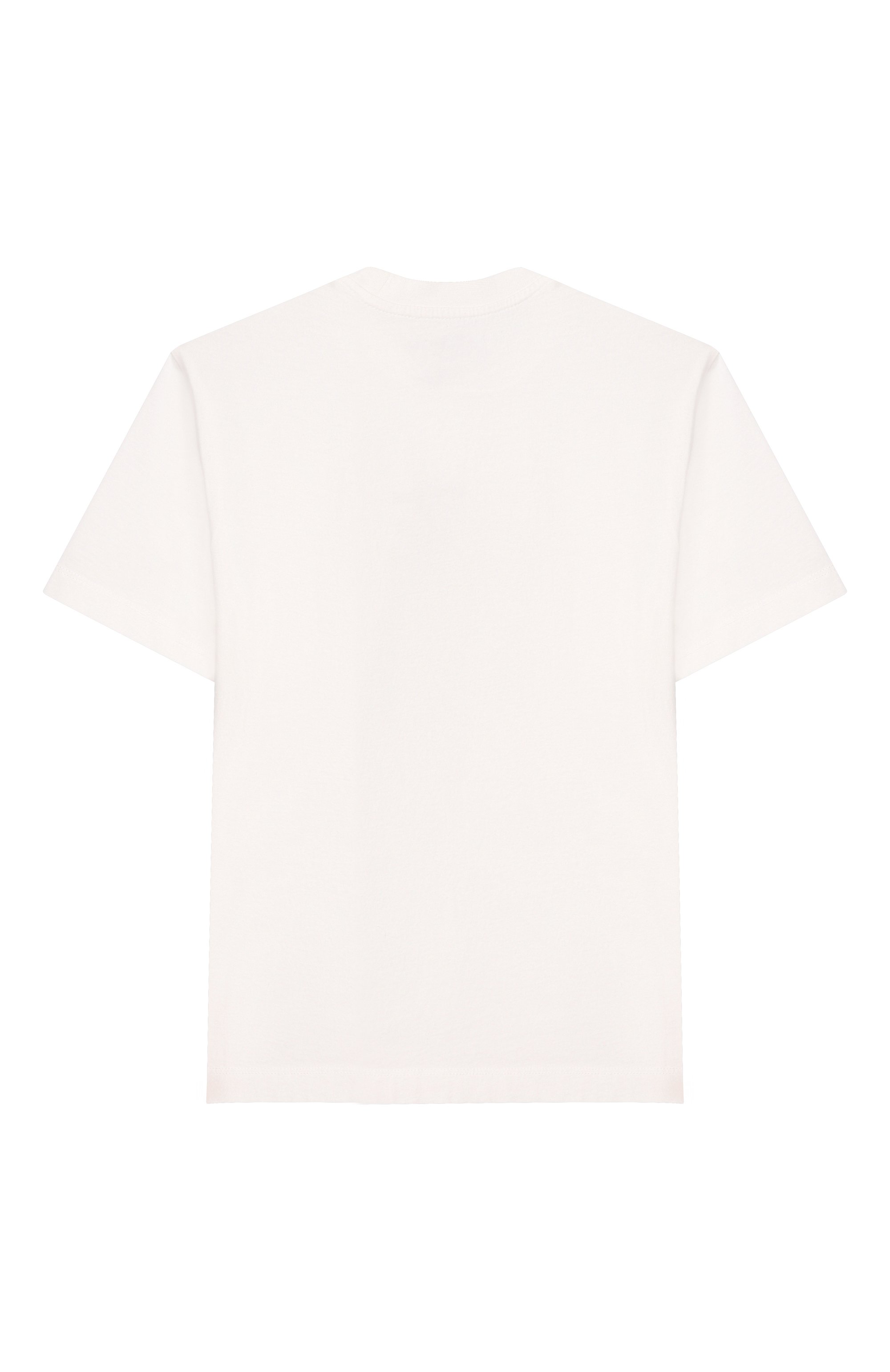 Хлопковая футболка C.P. COMPANY молочного цвета по цене 8995 руб., арт. CUM00V/LAA17_001, фото 2 Хлопковая футболка C.P. COMPANY, арт. CUM00V/LAA17_001, фото 2