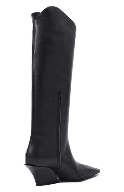 Кожаные казаки MUGLER черного цвета по цене 189500 руб., арт. MUWFW26FS225_TL001, фото 5 Кожаные казаки MUGLER, арт. MUWFW26FS225_TL001, фото 5