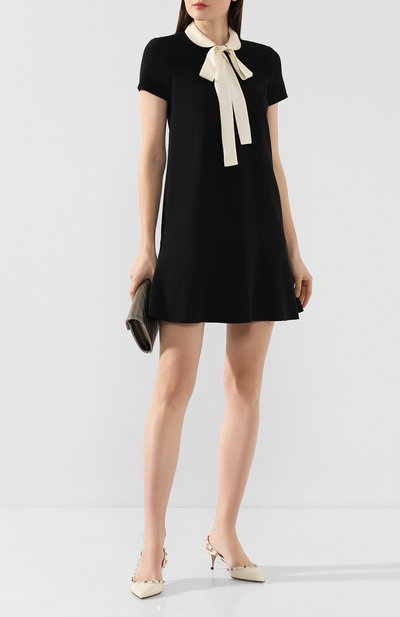 Платье REDVALENTINO черно-белого цвета по цене 55150 руб., арт. TR3VAL90/4SJ, фото 2 Платье REDVALENTINO, арт. TR3VAL90/4SJ, фото 2