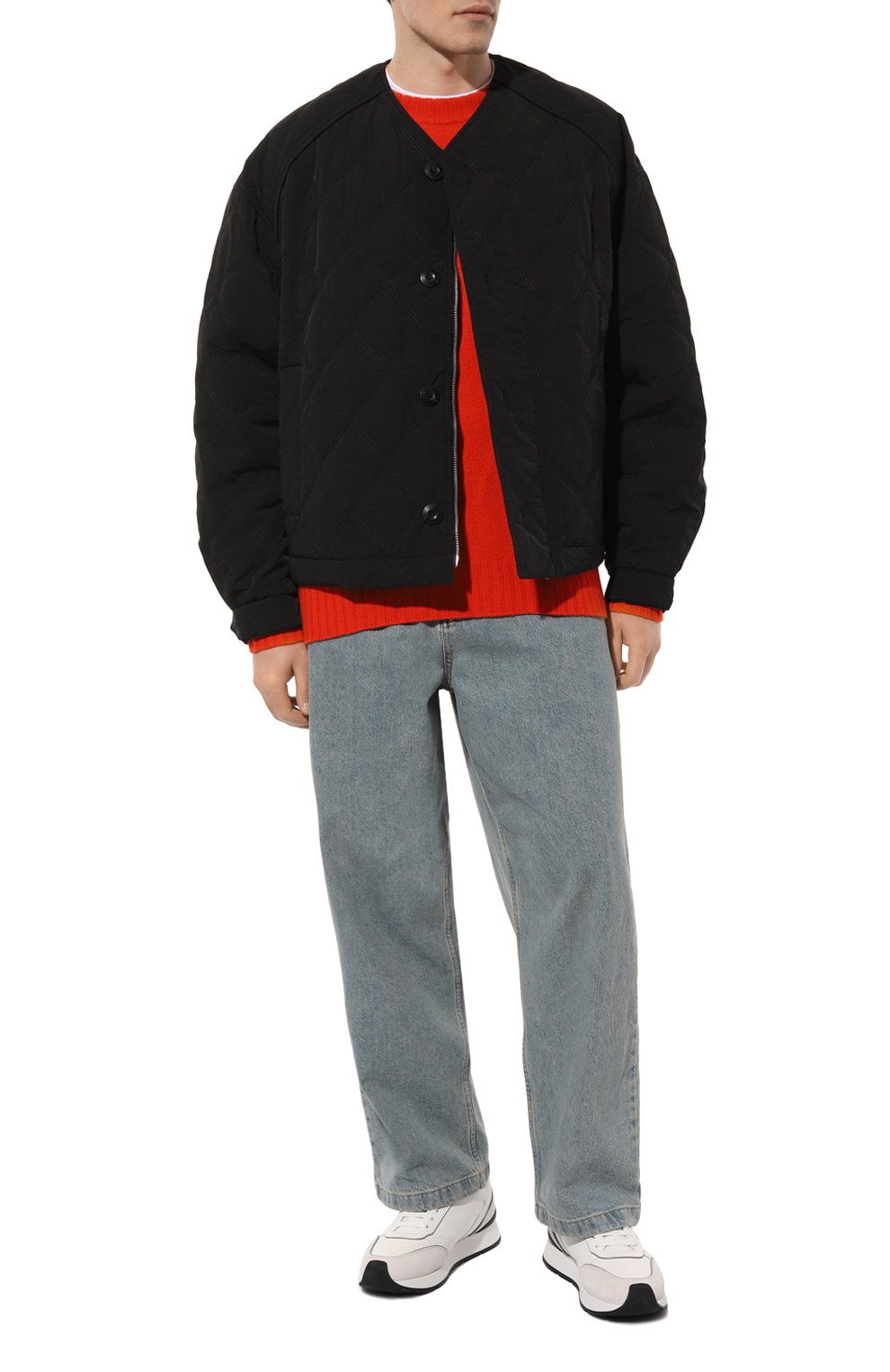 Кожаные кроссовки runners VERSACE, арт. 1014457/1A10050, фото 2