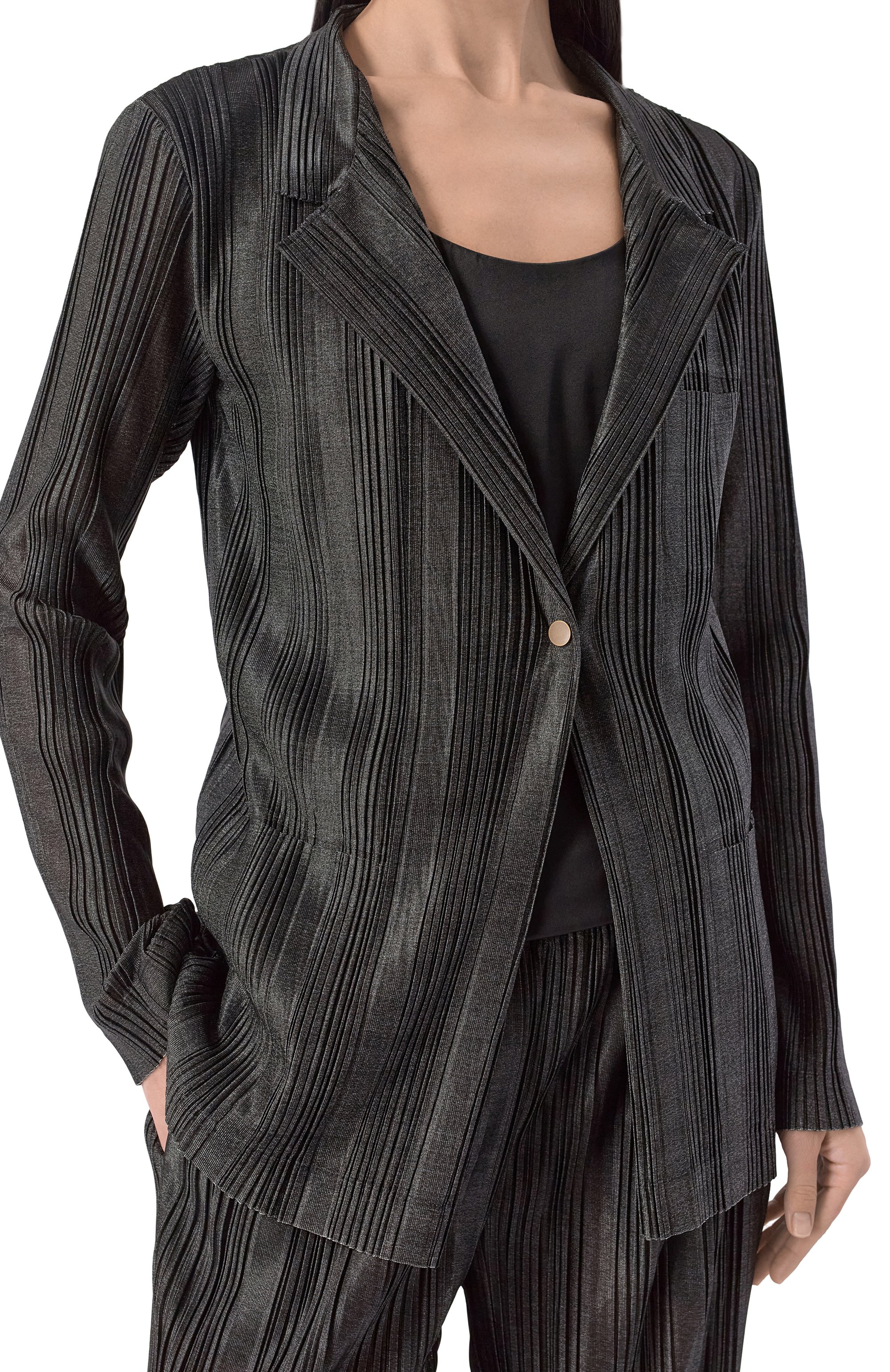 Жакет GIORGIO ARMANI серого цвета по цене 244000 руб., арт. GW003024/AF17752, фото 5 Жакет GIORGIO ARMANI, арт. GW003024/AF17752, фото 5