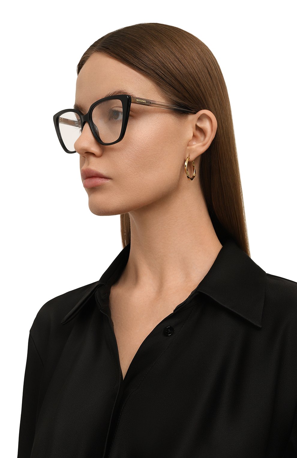Оправа MISSONI черного цвета по цене 16700 руб., арт. MIS0159 807, фото 2 Оправа MISSONI, арт. MIS0159 807, фото 2