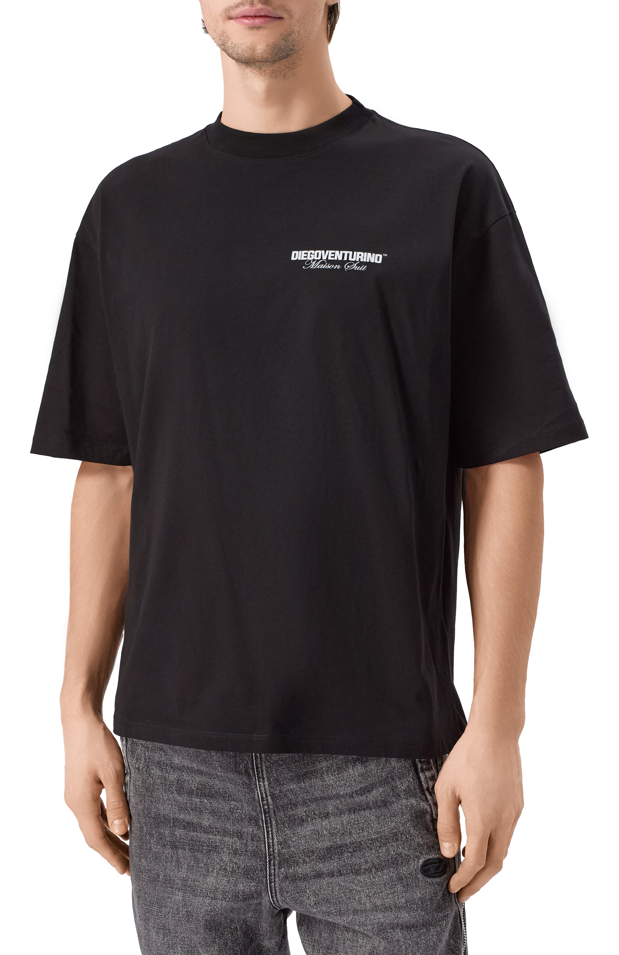 Хлопковая футболка DIEGO VENTURINO, арт. DVTS0L0G0, фото 3