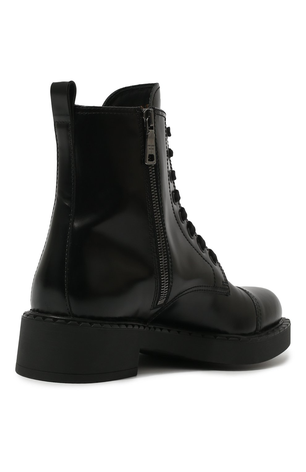 Кожаные ботинки PRADA черного цвета по цене 92000 руб., арт. 1T360M-055-F0002-050, фото 5 Кожаные ботинки PRADA, арт. 1T360M-055-F0002-050, фото 5