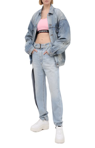 Топ VETEMENTS розового цвета по цене 31100 руб., арт. WE51T0100P 1332/BABY PINK, фото 2 Топ VETEMENTS, арт. WE51T0100P 1332/BABY PINK, фото 2