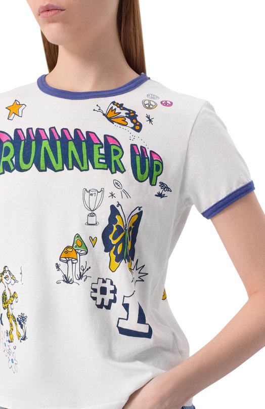 Хлопковая футболка Mother 8881-1079 Белый  8881-1079 Фото 5