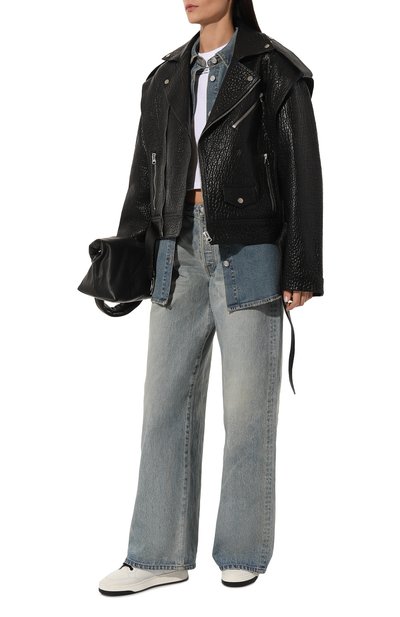 Кожаные кеды sl/61 SAINT LAURENT, арт. 713602/AAAWR, фото 2