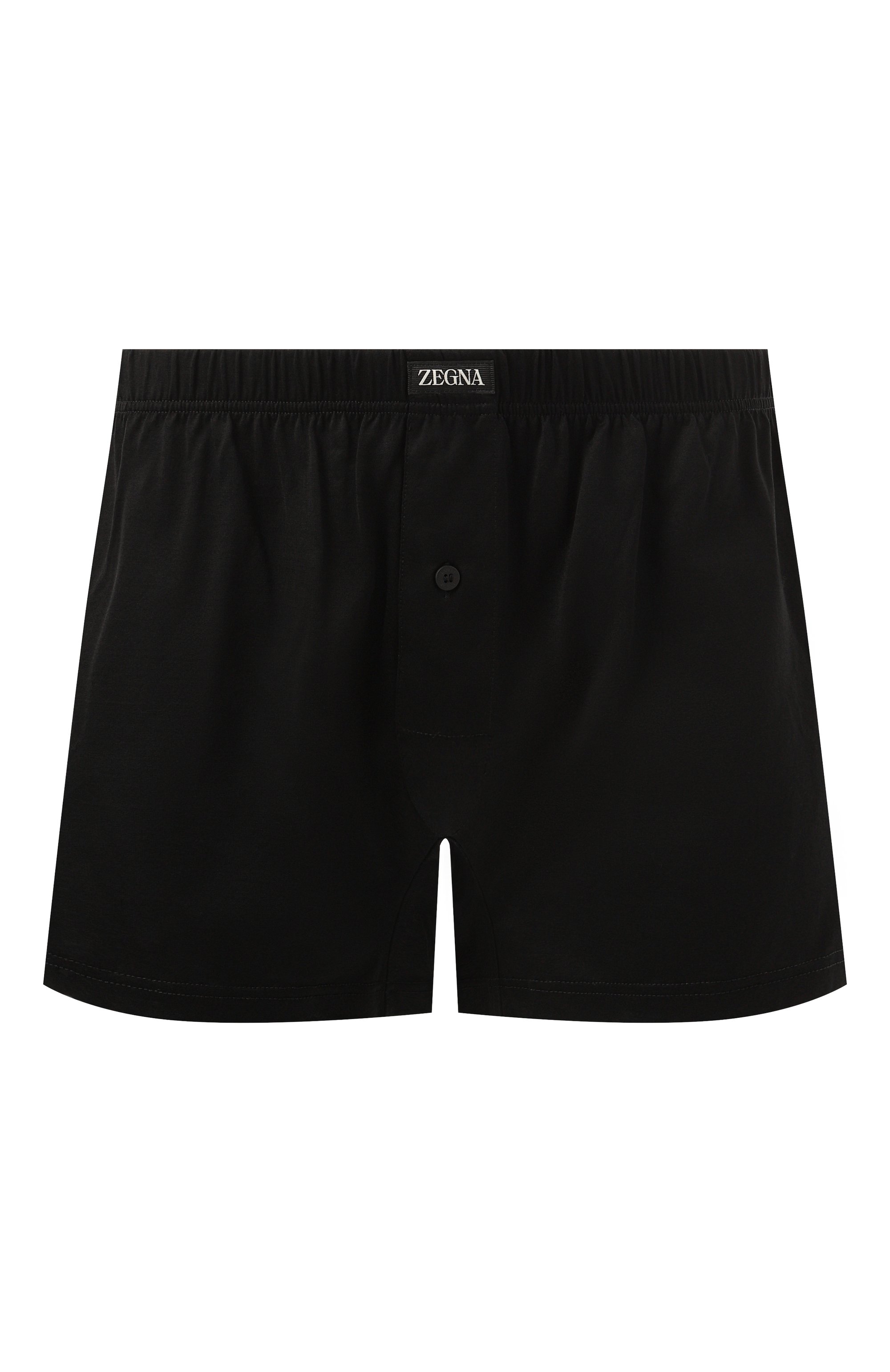 Хлопковые боксеры ZEGNA черного цвета по цене 9820 руб., арт. N2LC7/011, фото 1 Хлопковые боксеры ZEGNA, арт. N2LC7/011, фото 1