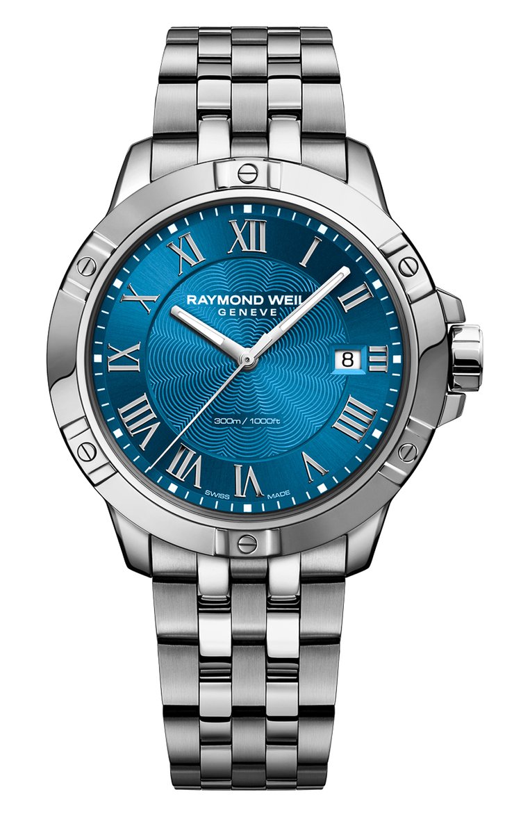 Мужские часы tango RAYMOND WEIL бесцветного цвета, арт. 8160-ST-00508 | Фото 1 (Механизм: Кварц; Региональные ограничения белый список (Axapta Mercury): Не проставлено; Цвет циферблата: Синий; Нос: Не проставлено; Материал корпуса: Сталь; Ограничения доставки: m-style)