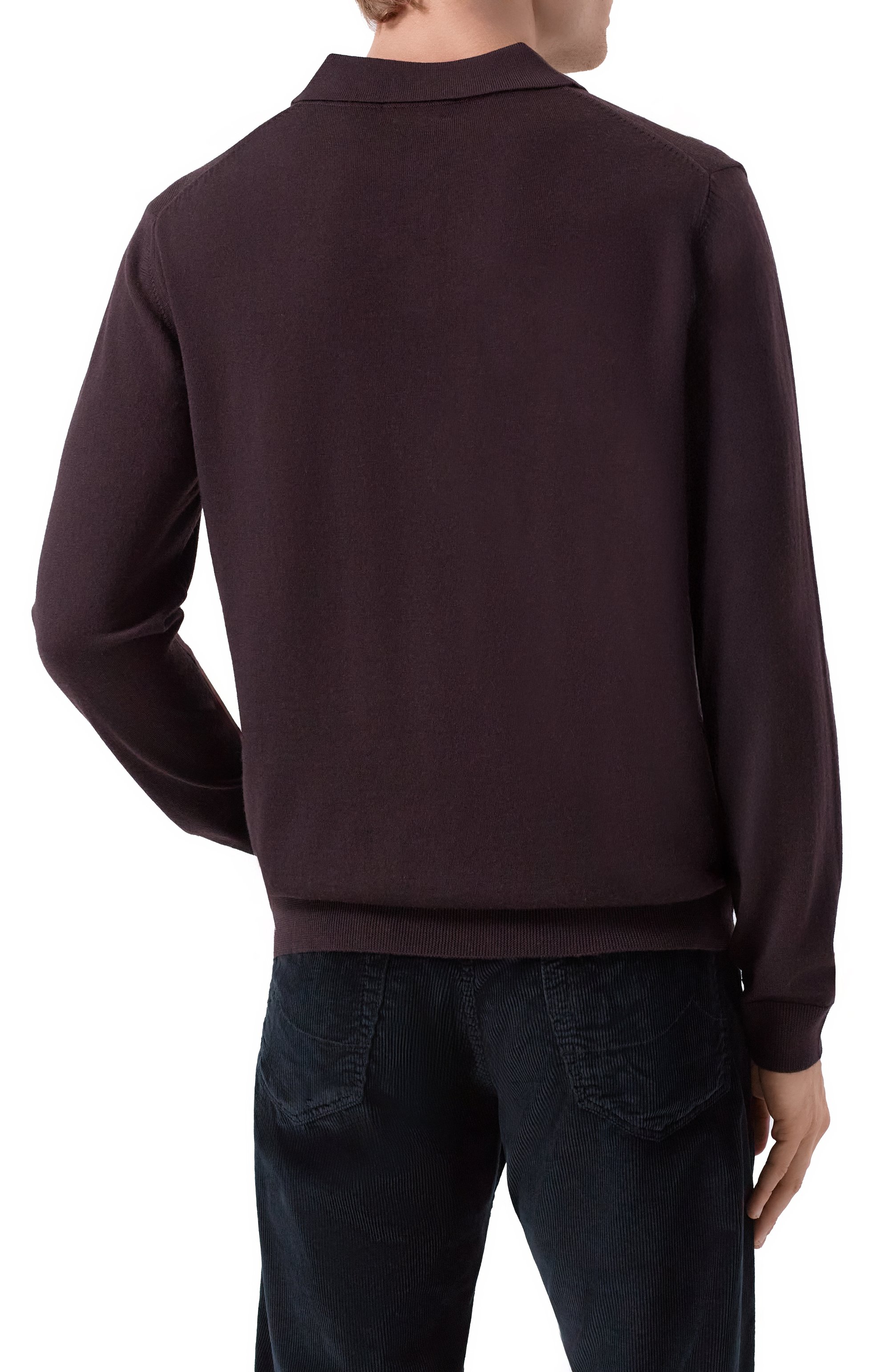 Шерстяное поло DANIELE FIESOLI темно-коричневого цвета по цене 22000 руб., арт. DF 0026, фото 4 Шерстяное поло DANIELE FIESOLI, арт. DF 0026, фото 4