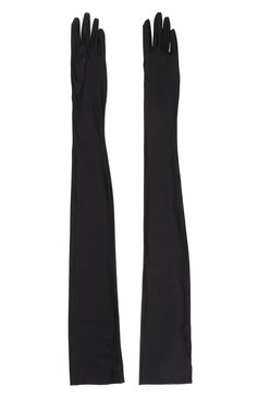 Женские перчатки DRIES VAN NOTEN черного цвета, арт. 242-010101-9204 | Фото 3 (Материал: Текстиль, Синтетический материал; Нос: Не проставлено; Материал сплава: Проставлено; Кросс-КТ: Трикотаж)