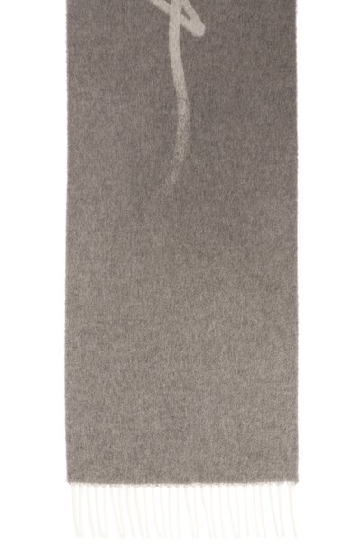 Шарф из кашемира и шерсти KITON серого цвета по цене 106000 руб., арт. USCIACK0201F10, фото 3 Шарф из кашемира и шерсти KITON, арт. USCIACK0201F10, фото 3