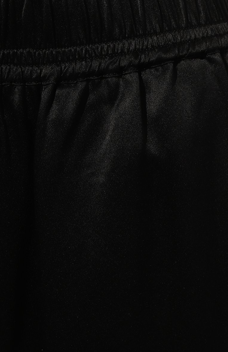 Женские шелковые брюки JACOB LEE черного цвета, арт. WSCP008SS24B | Фото 5 (Силуэт Ж (брюки и джинсы): Широкие; Материал внешний: Шелк; Длина (брюки, джинсы): Стандартные; Женское Кросс-КТ: Брюки-одежда; Материал сплава: Проставлено; Драгоценные камни: Проставлено; Стили: Кэжуэл)