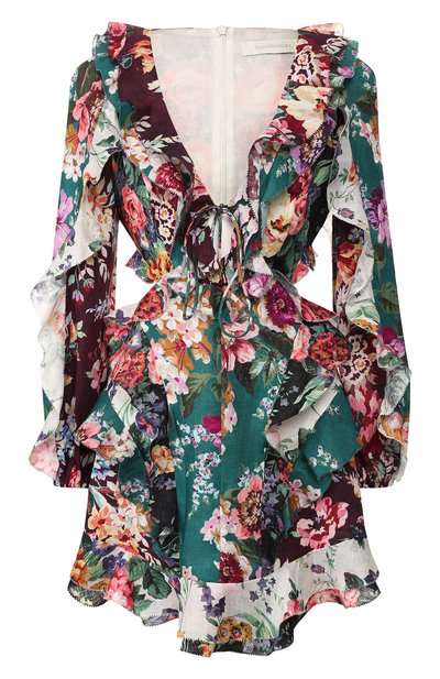 Женское льняное платье ZIMMERMANN, арт. 6478DALL