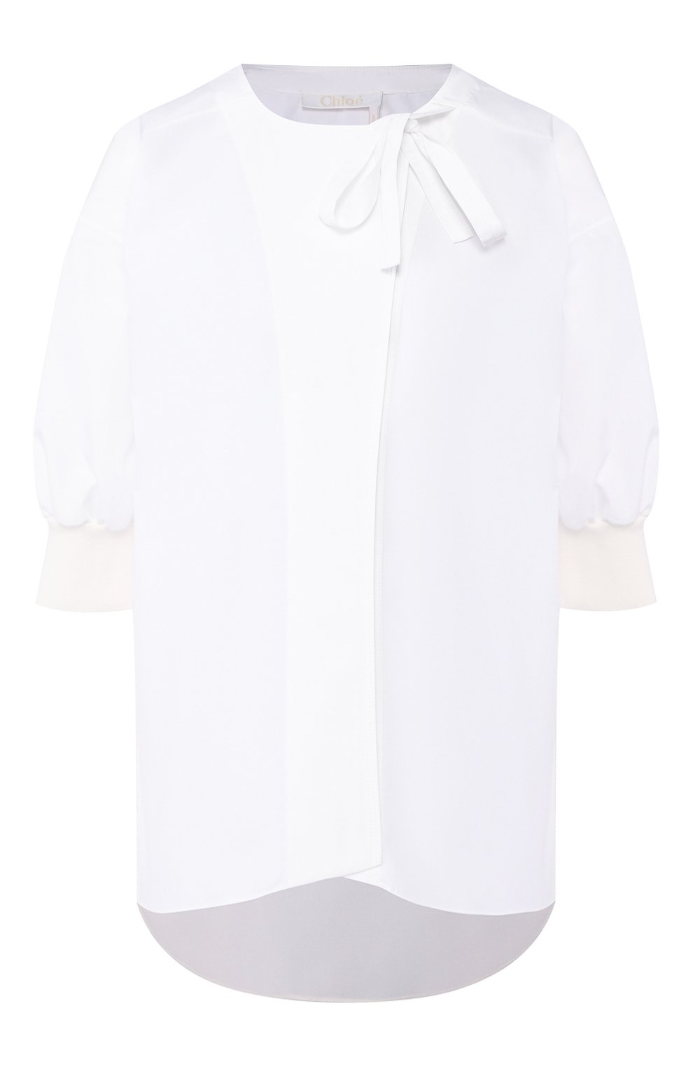 Рубашка из смеси хлопка и шелка CHLOÉ, арт. CHC20UHT24041, фото 1