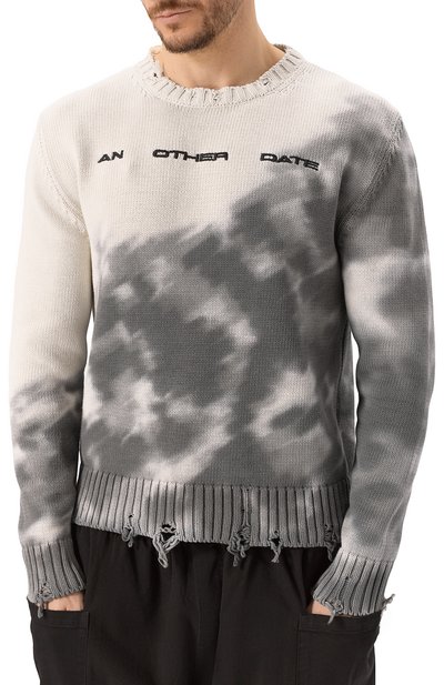 Хлопковый свитер AN OTHER DATE разноцветного цвета по цене 39400 руб., арт. S25MA0DJP200, фото 3 Хлопковый свитер AN OTHER DATE, арт. S25MA0DJP200, фото 3
