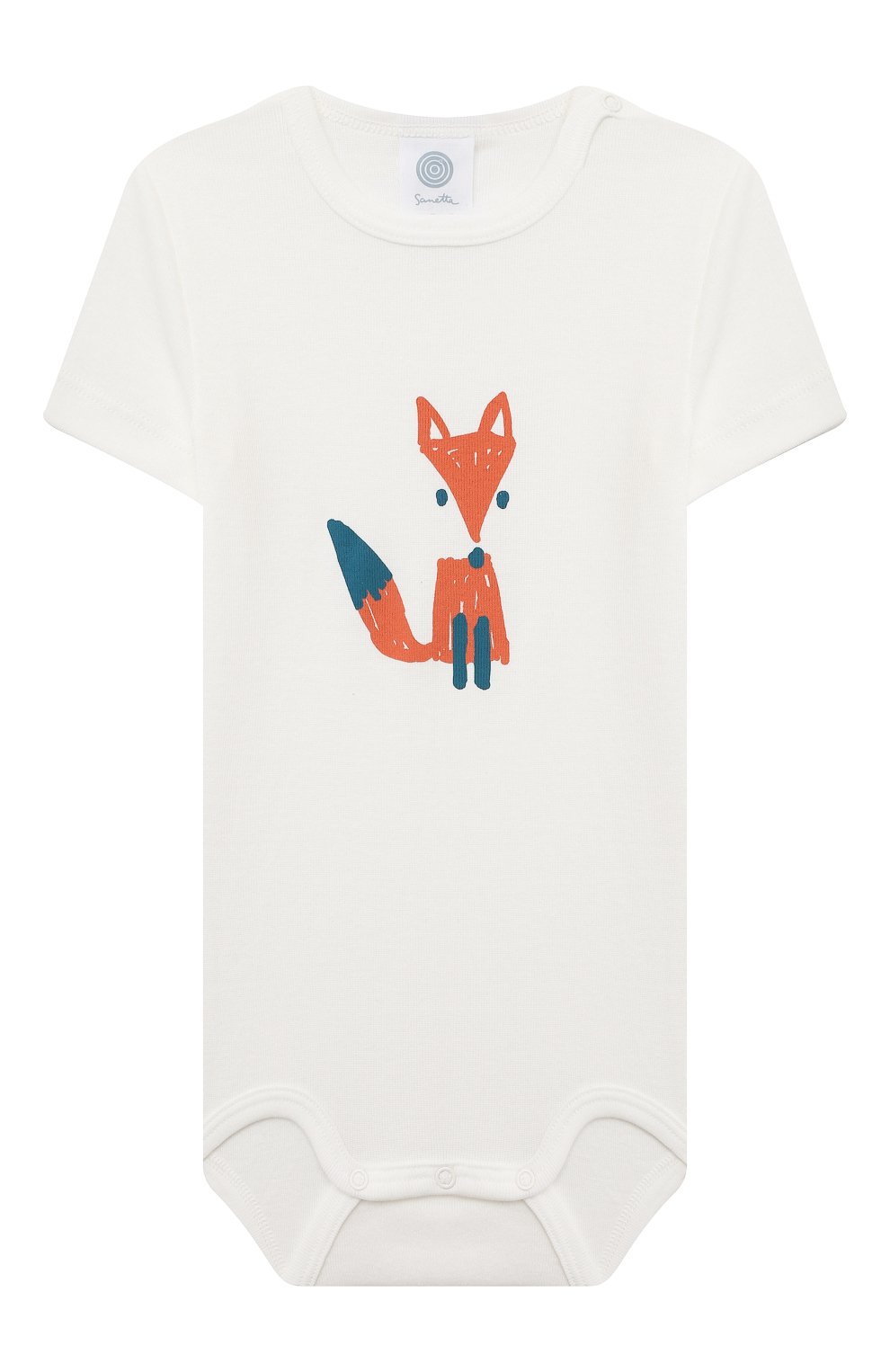 Хлопковое боди SANETTA белого цвета по цене 2410 руб., арт. 324033, фото 1 Хлопковое боди SANETTA, арт. 324033, фото 1