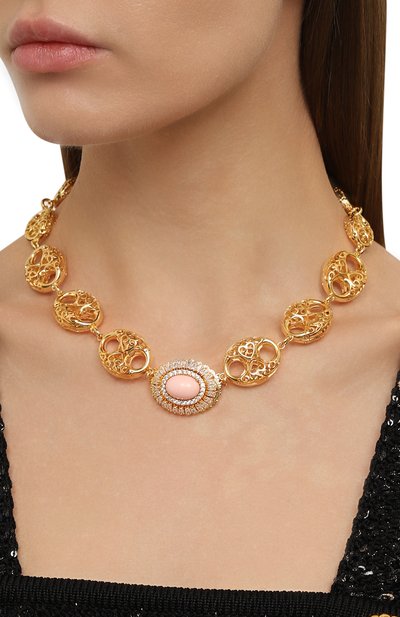 Колье ANTON HEUNIS золотого цвета по цене 26350 руб., арт. SSR1.058, фото 2 Колье ANTON HEUNIS, арт. SSR1.058, фото 2