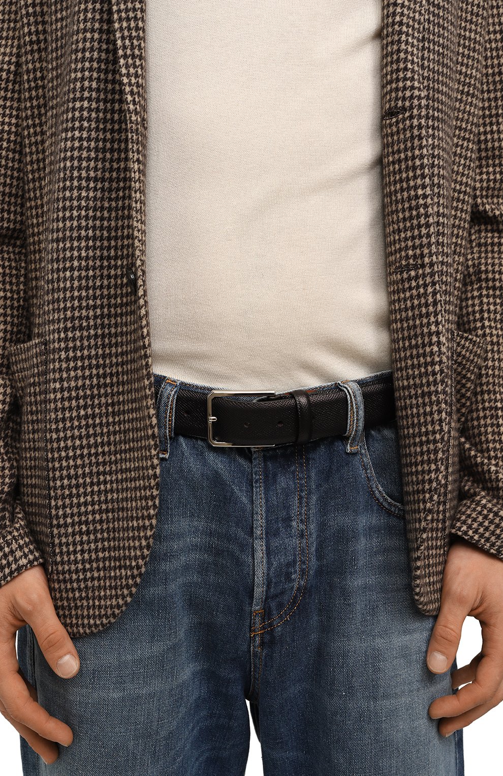 Кожаный ремень SANTONI, арт. CM35VS003B91ETT9, фото 2