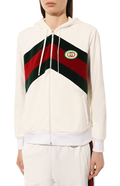 Хлопковая толстовка GUCCI бежевого цвета по цене 201600 руб., арт. 678640 XJDYG, фото 3 Хлопковая толстовка GUCCI, арт. 678640 XJDYG, фото 3
