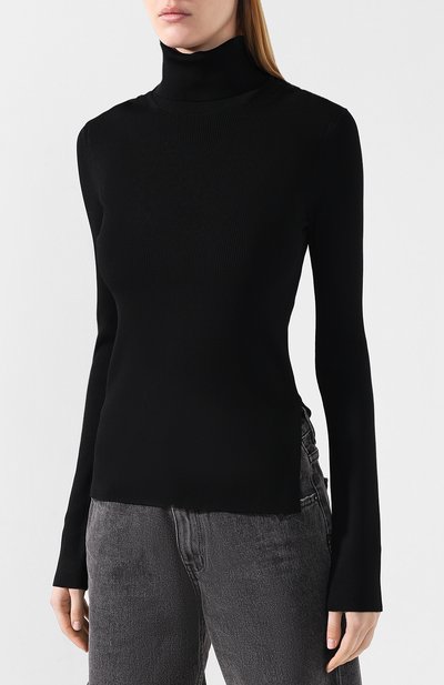 Водолазка HELMUT LANG черного цвета по цене 25250 руб., арт. J06HW705, фото 3 Водолазка HELMUT LANG, арт. J06HW705, фото 3