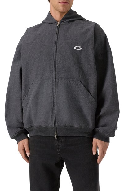 Хлопковая толстовка BALENCIAGA темно-серого цвета по цене 381000 руб., арт. 838688/TSWB3, фото 3 Хлопковая толстовка BALENCIAGA, арт. 838688/TSWB3, фото 3