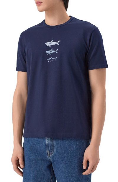 Хлопковая футболка PAUL&SHARK, арт. 26411048_001, фото 3