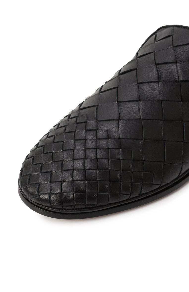 Мужские кожаные слиперы sunday BOTTEGA VENETA черного цвета, арт. 819500/V55V0 | Фото 7 (Материал внутренний: Натуральная кожа; Нос: Не проставлено; Материал внешний: Натуральная кожа; Материал сплава: Проставлено; Стили: Кэжуэл)