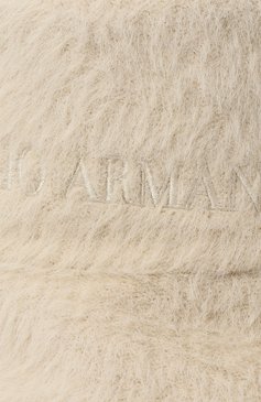 Женская панама GIORGIO ARMANI кремового цвета, арт. 797434/3F713 | Фото 4 (Материал сплава: Проставлено; Материал: Текстиль, Синтетический материал; Нос: Не проставлено)
