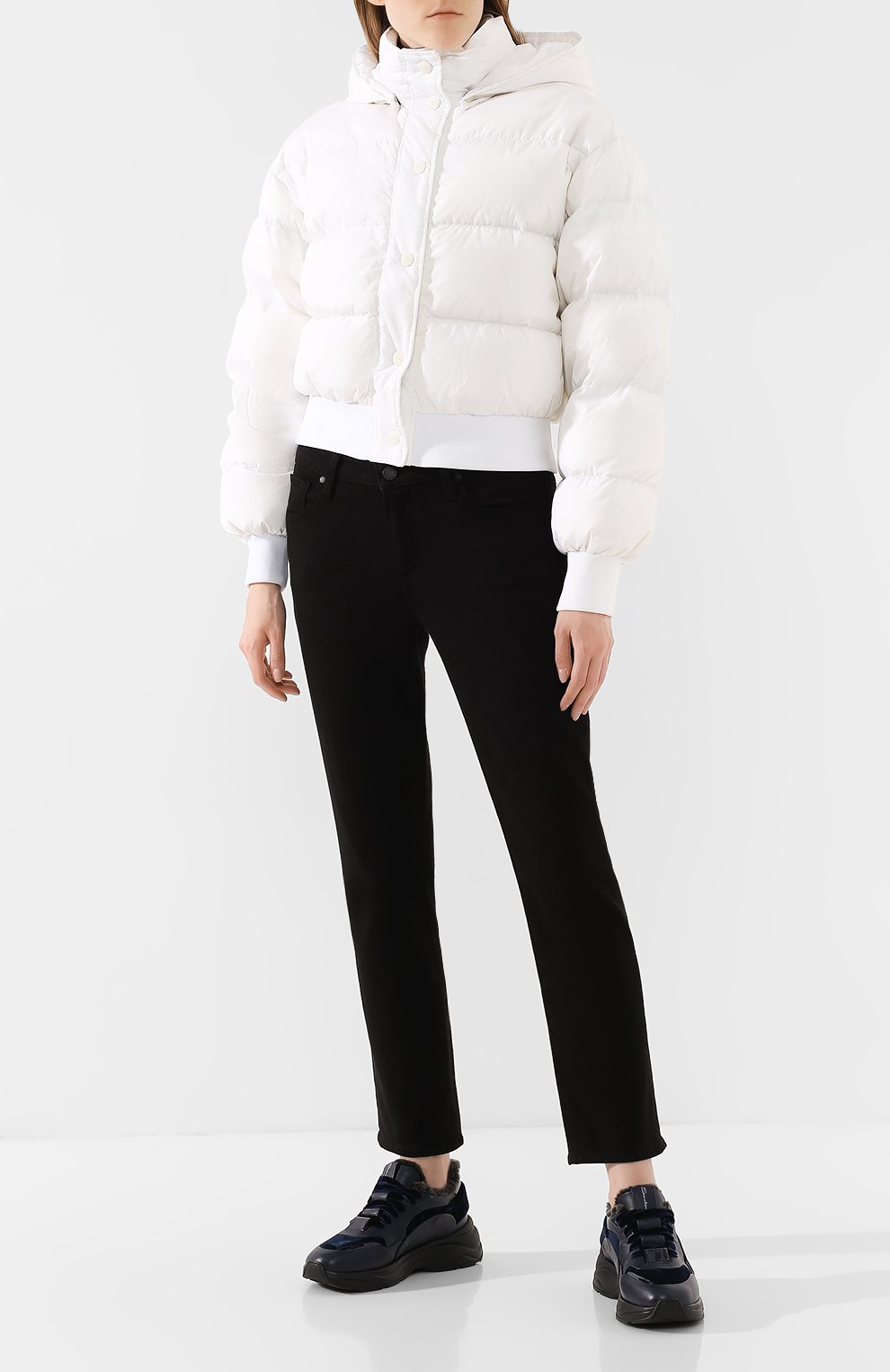 Пуховая куртка MSGM белого цвета по цене 45300 руб., арт. 2741MDH16X 195752, фото 2 Пуховая куртка MSGM, арт. 2741MDH16X 195752, фото 2