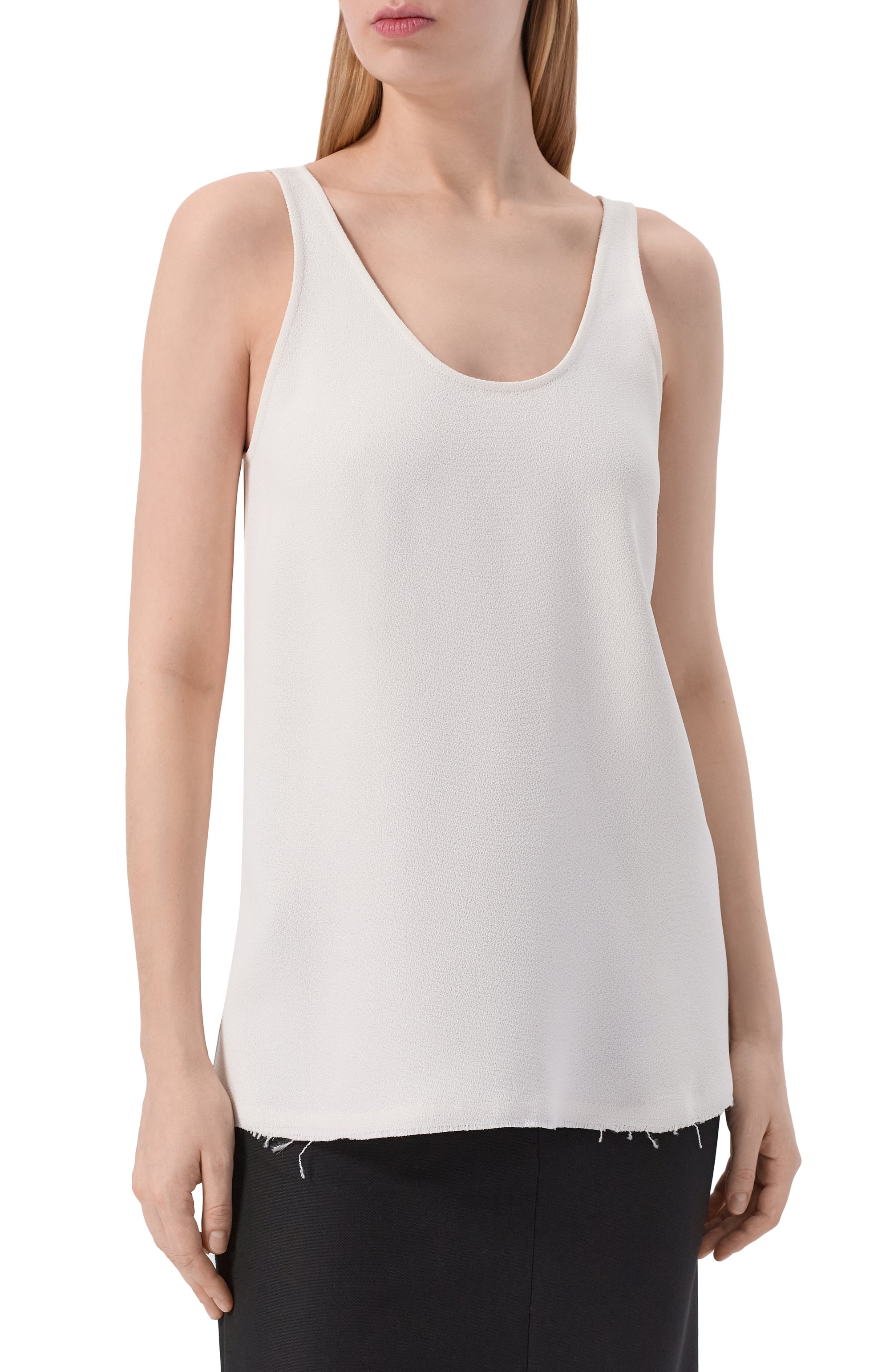 Топ из вискозы TOTEME кремового цвета по цене 61650 руб., арт. 252-WRT0510-FB0240, фото 3 Топ из вискозы TOTEME, арт. 252-WRT0510-FB0240, фото 3