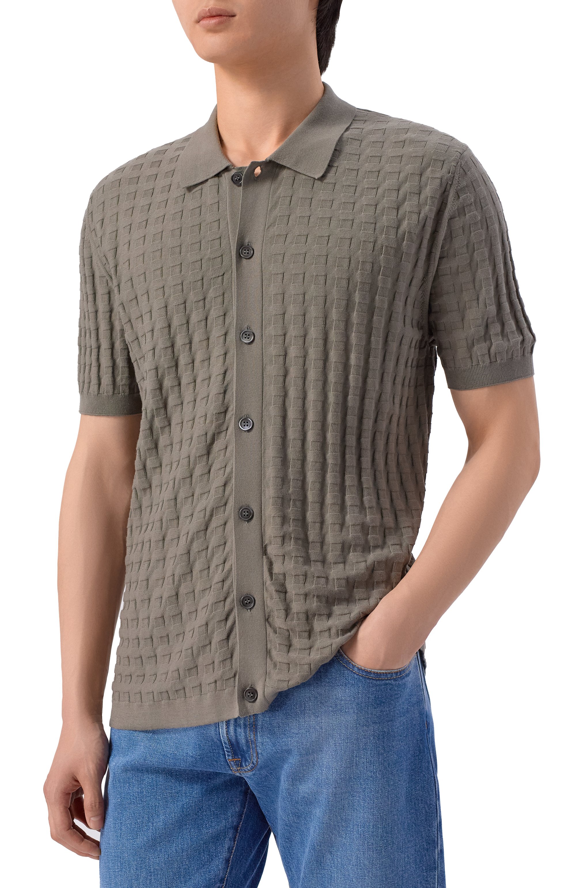 Хлопковая рубашка CORNELIANI, арт. 27M588/2725109, фото 3