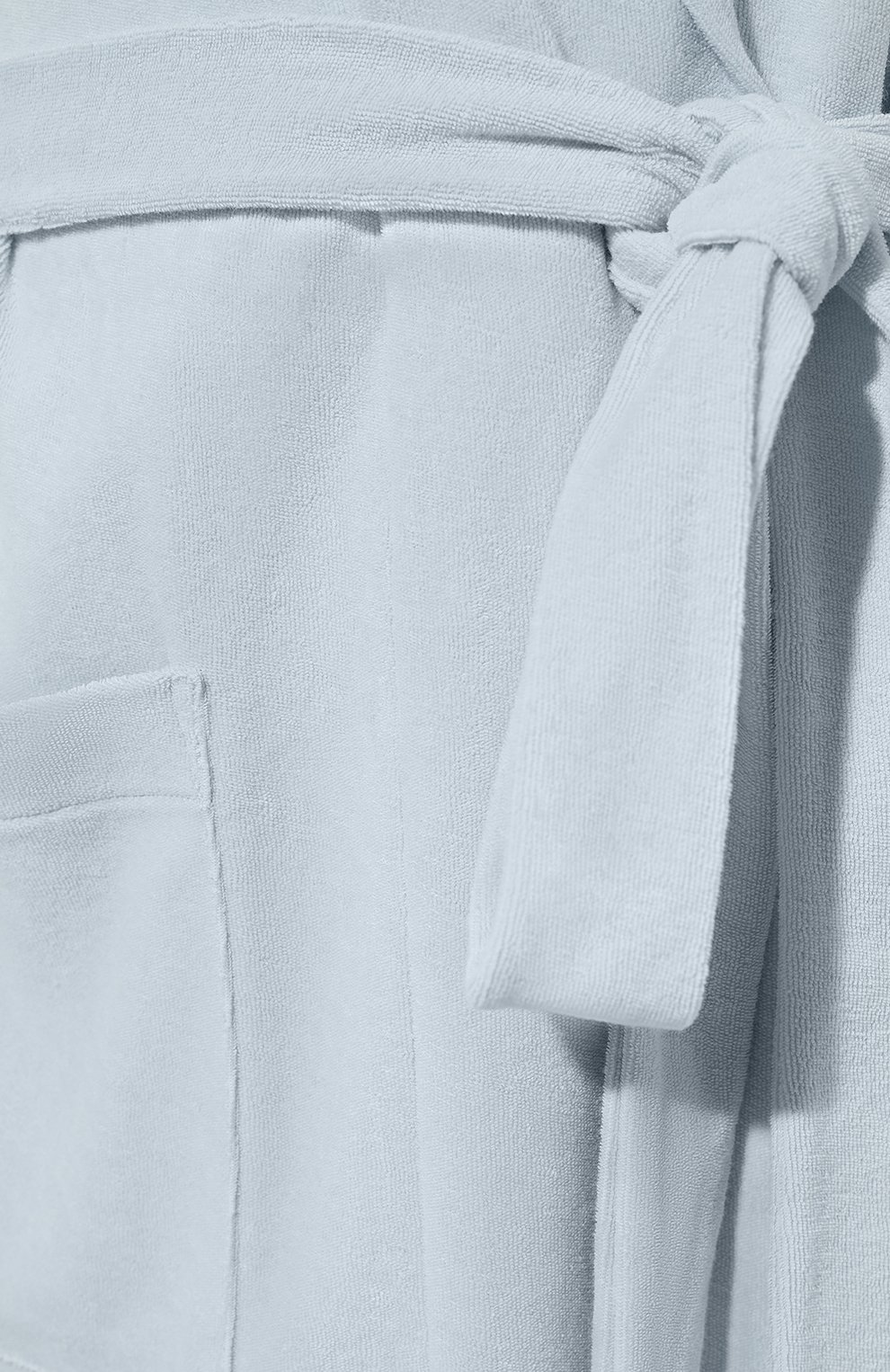 Хлопковый халат HANRO голубого цвета по цене 24610 руб., арт. 077750., фото 5 Хлопковый халат HANRO, арт. 077750., фото 5