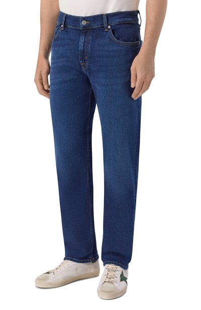 Джинсы straight 7 FOR ALL MANKIND темно-синего цвета по цене 32950 руб., арт. 7TE70F25-3M4, фото 3 Джинсы straight 7 FOR ALL MANKIND, арт. 7TE70F25-3M4, фото 3