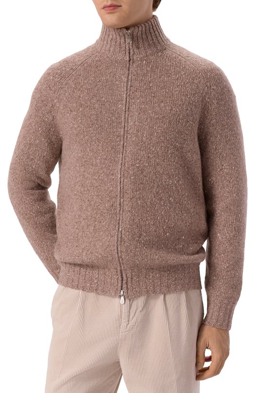 Кашемировый кардиган Brunello Cucinelli MRN504906 Коричневый  MRN504906 Фото 3