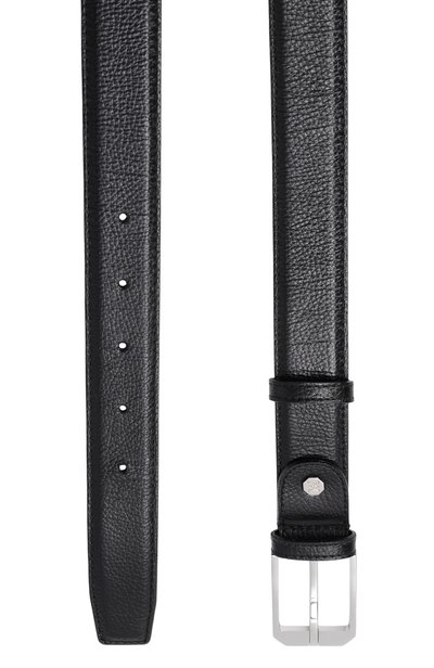 Кожаный ремень ARTIOLI черного цвета по цене 57900 руб., арт. BELTS/LAMA, фото 3 Кожаный ремень ARTIOLI, арт. BELTS/LAMA, фото 3