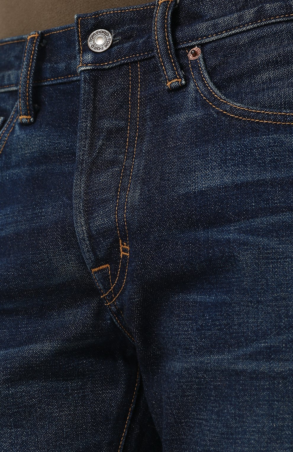 Джинсы прямого кроя с потертостями TOM FORD, арт. BPJ21/TFD002, фото 5