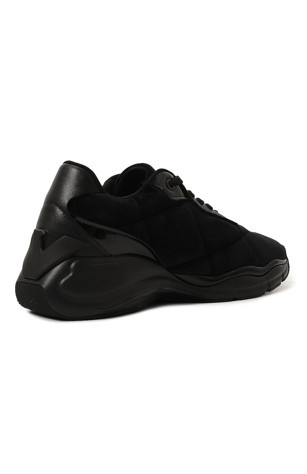 Текстильные кроссовки EMPORIO ARMANI черного цвета по цене 43200 руб., арт. X3X217/XR218, фото 5 Текстильные кроссовки EMPORIO ARMANI, арт. X3X217/XR218, фото 5