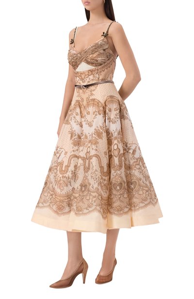 Комбинированные туфли amelia 85 GIANVITO ROSSI, арт. G22333.85RIC.RSCPRLP, фото 3