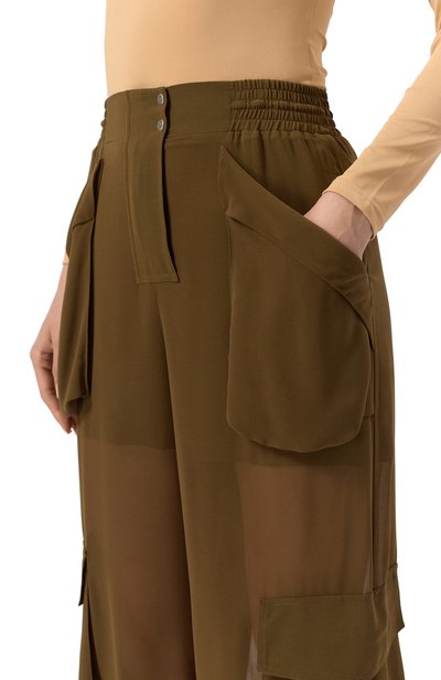 Брюки-карго PINKO хаки цвета по цене 27800 руб., арт. 104751/A21F, фото 5 Брюки-карго PINKO, арт. 104751/A21F, фото 5
