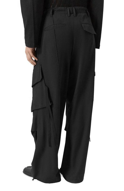 Шерстяные брюки-карго Isabel Benenato UW340S26 Чёрный  UW340S26 Фото 4