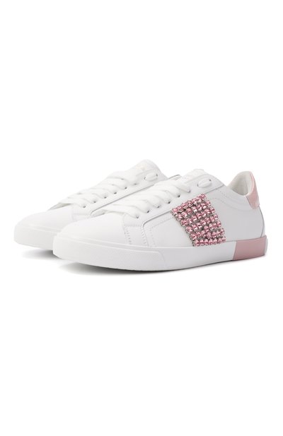 Женские кожаные кеды portofino vintage DOLCE & GABBANA, арт. CK2311/A6N63