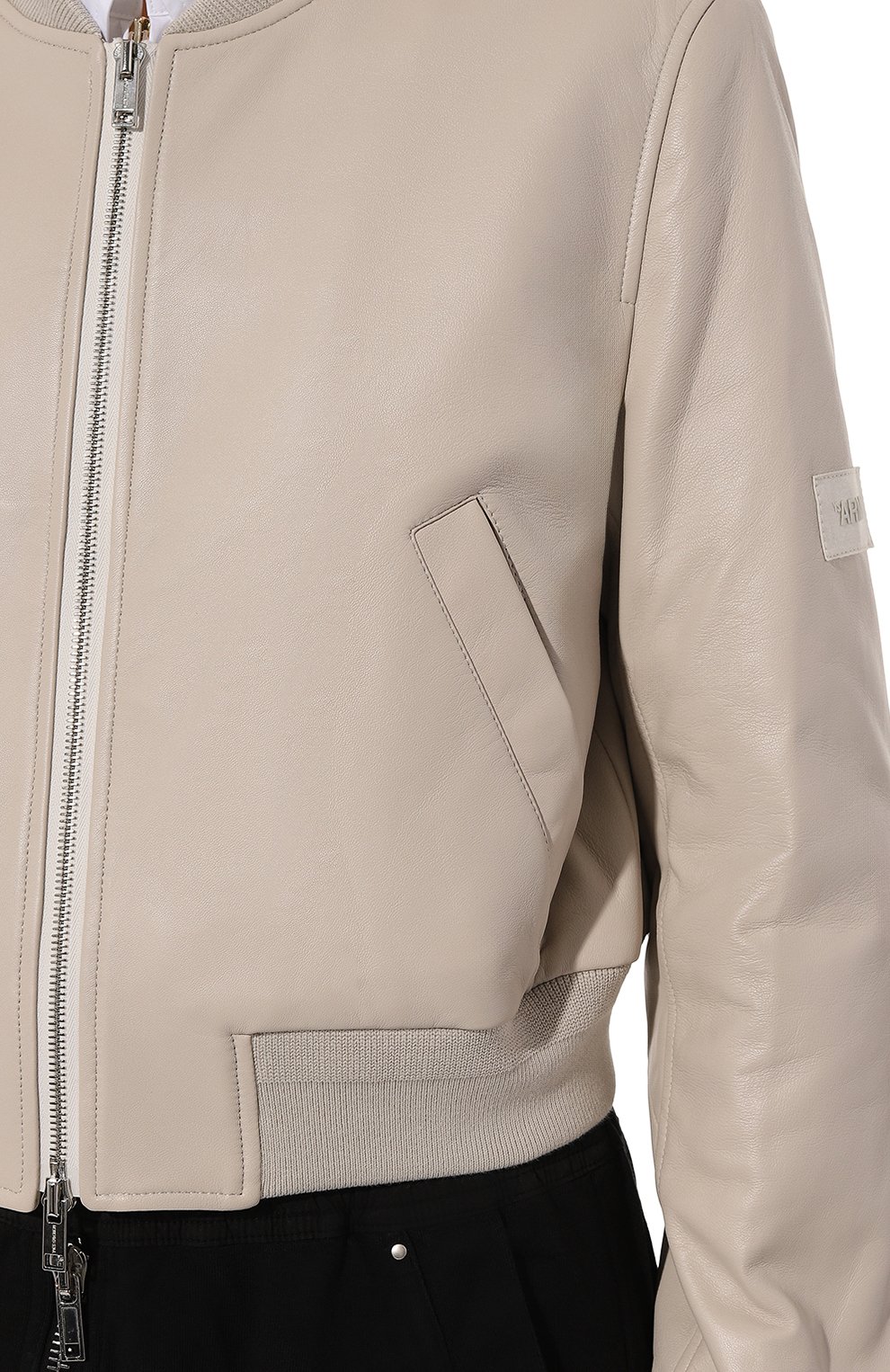 Кожаный бомбер YS ARMY PARIS, арт. 24EFV20047B23W, фото 5