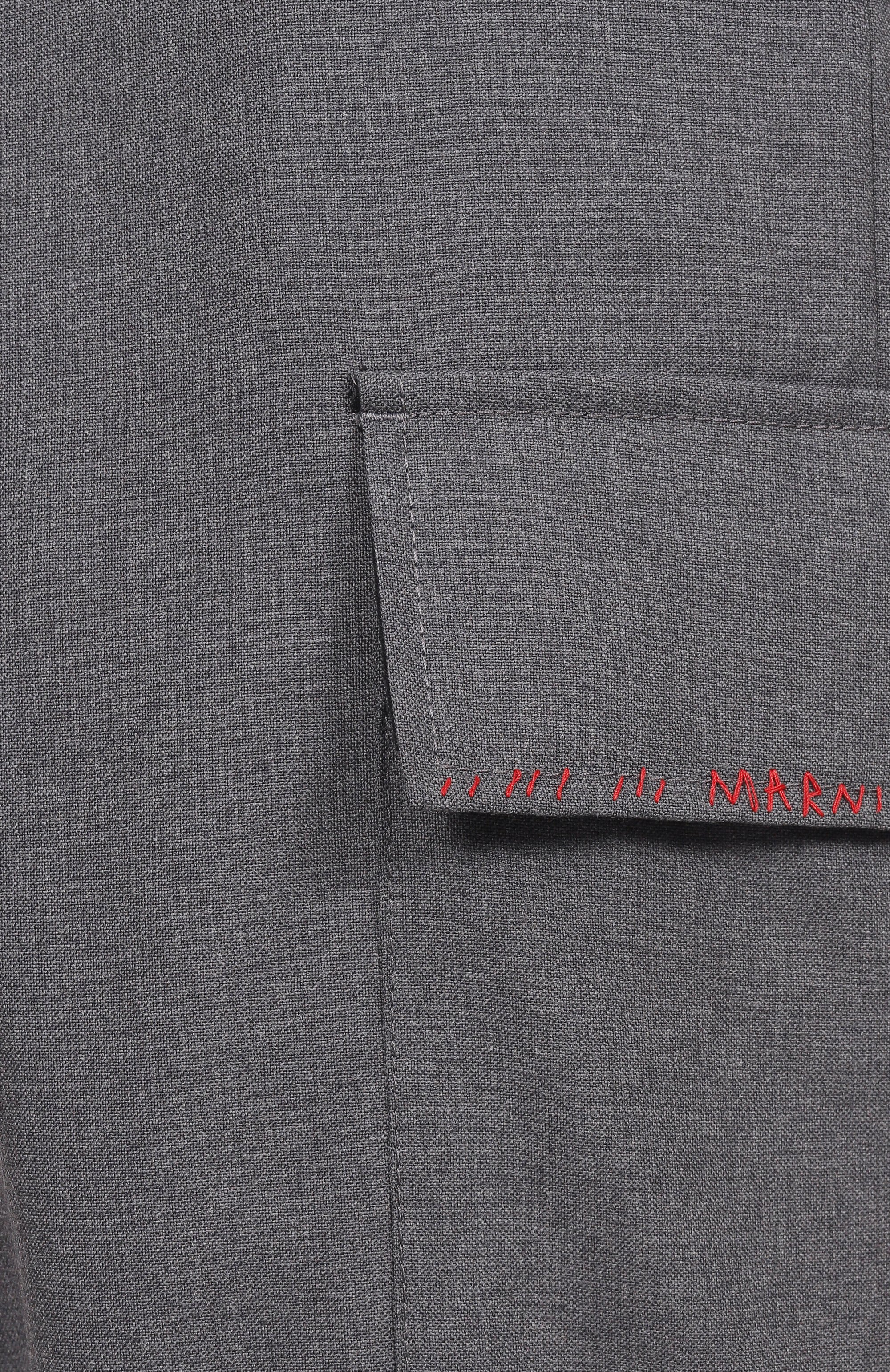 Шерстяные брюки MARNI, арт. PUMU0095SU/TW839, фото 6