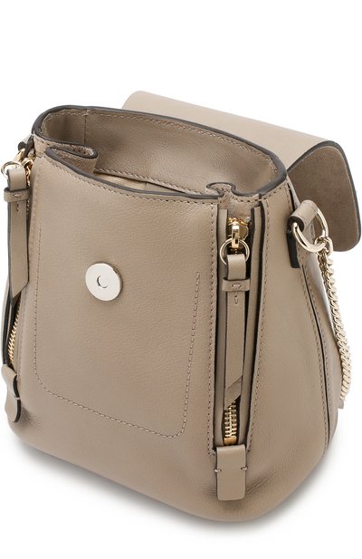 Рюкзак faye mini CHLOÉ серого цвета по цене 160500 руб., арт. CHC17SS232HEU, фото 4 Рюкзак faye mini CHLOÉ, арт. CHC17SS232HEU, фото 4
