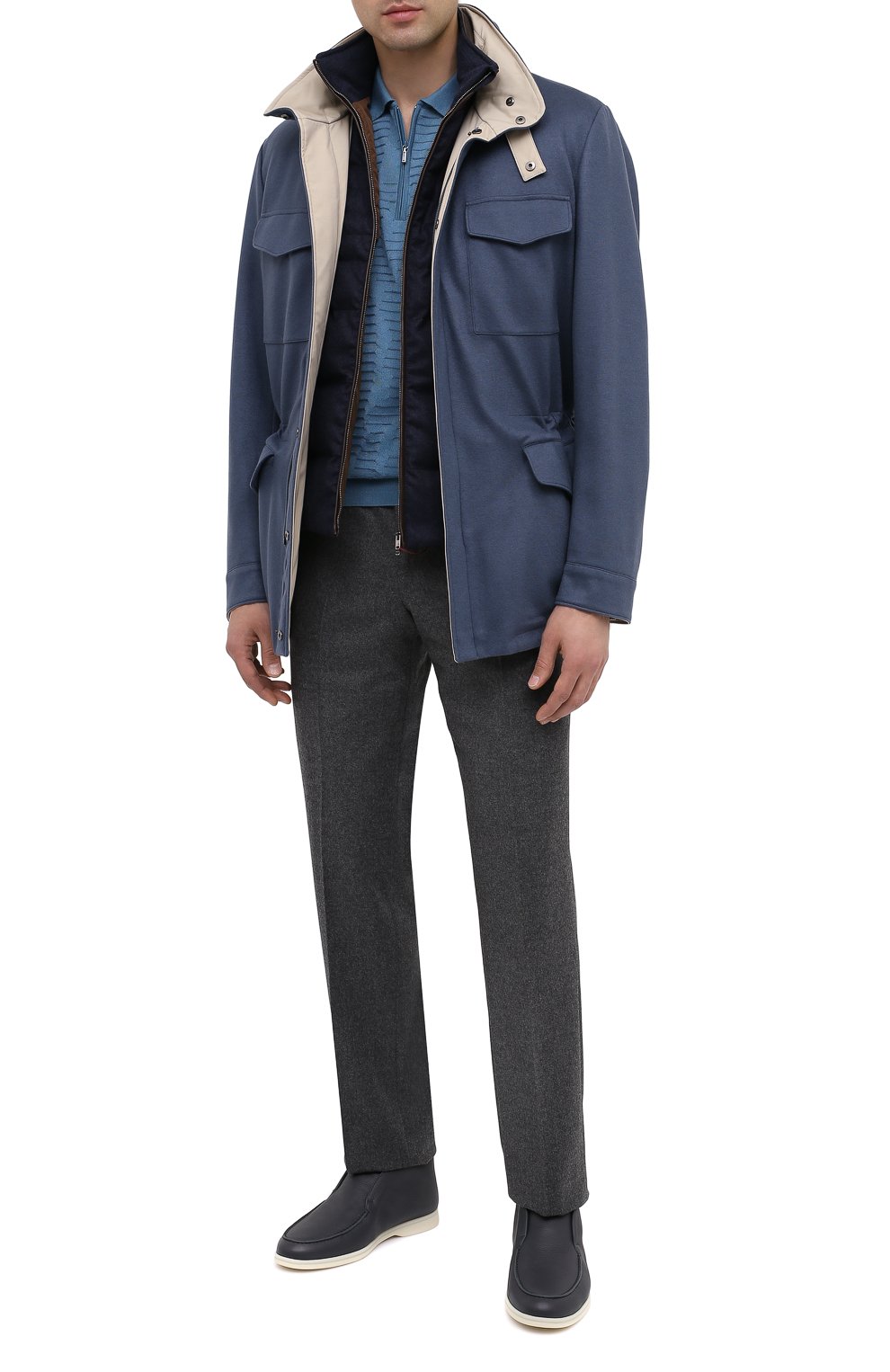 Кожаные ботинки open walk LORO PIANA, арт. FAI3276, фото 2