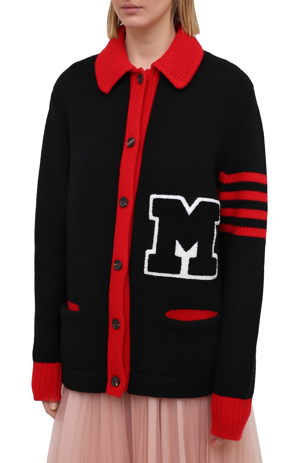 Шерстяной кардиган MIU MIU, арт. MMF390-1YJL-F0002, фото 3
