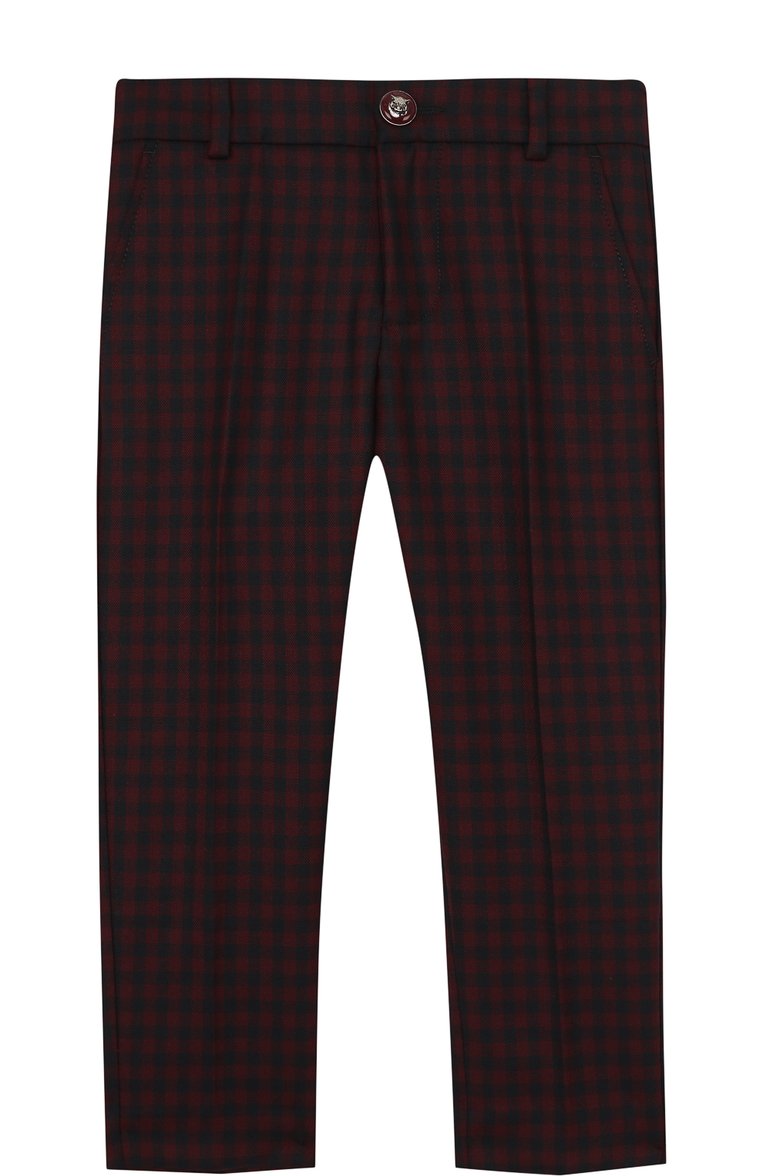 Шерстяные брюки в клетку GUCCI, арт. 475460/XB818, фото 1