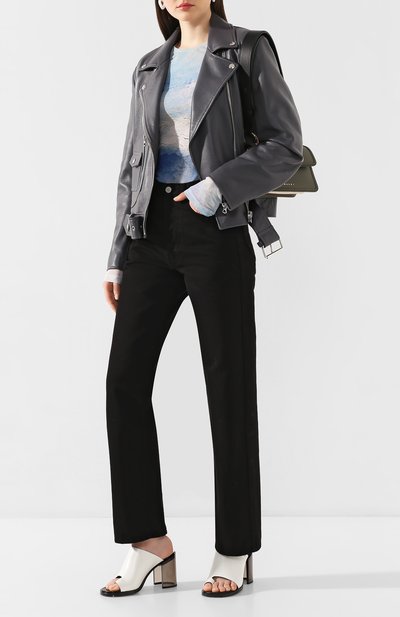 Пуловер из вискозы ACNE STUDIOS голубого цвета по цене 19400 руб., арт. AL0122/W, фото 2 Пуловер из вискозы ACNE STUDIOS, арт. AL0122/W, фото 2